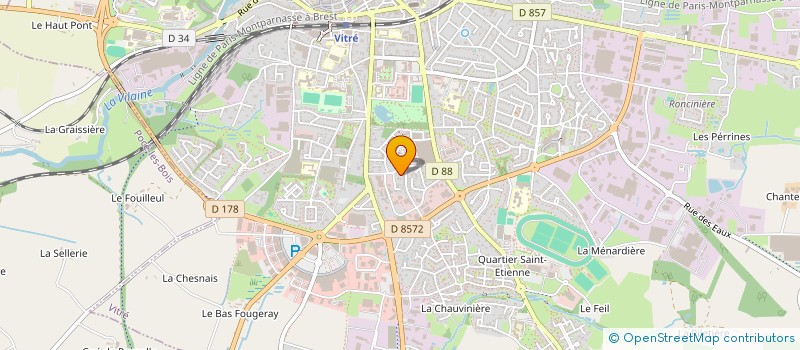 localisation de l'entreprise COSMENATH  VITRE