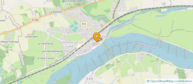 localisation de l'entreprise COSMENOV à CHAMPTOCE-SUR-LOIRE