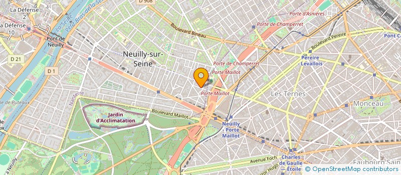 localisation de l'entreprise COSMESERVICES à NEUILLY-SUR-SEINE
