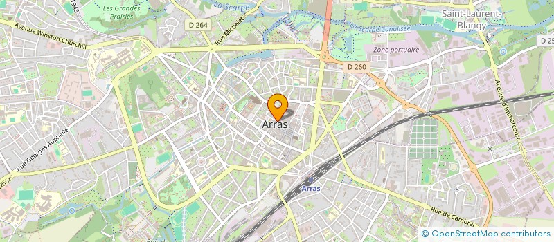 localisation de l'entreprise COSMESSANCE à ARRAS
