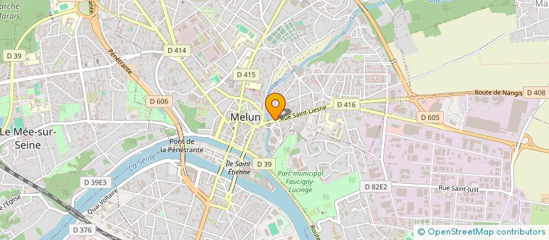 localisation de l'entreprise COSMETEL à MELUN