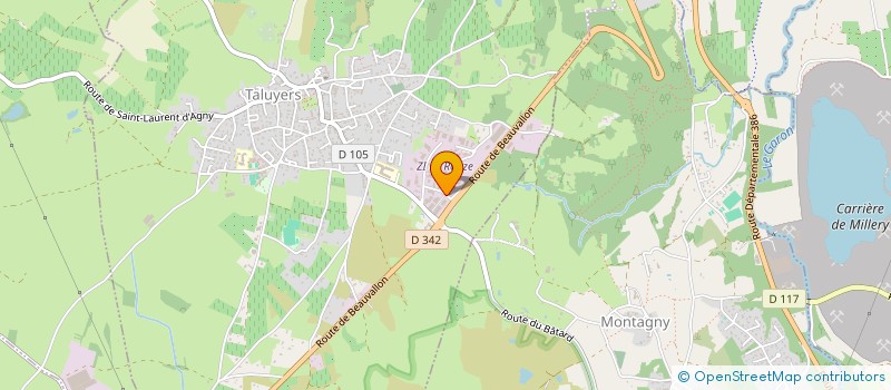 localisation de l'entreprise COSMETHIC  TALUYERS