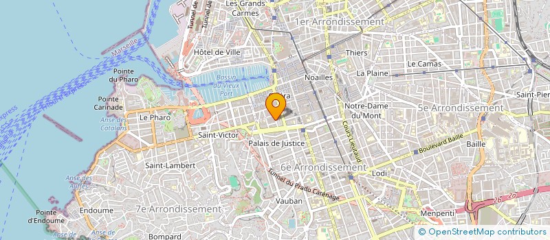 localisation de l'entreprise COSMETIC 2000 à MARSEILLE 6