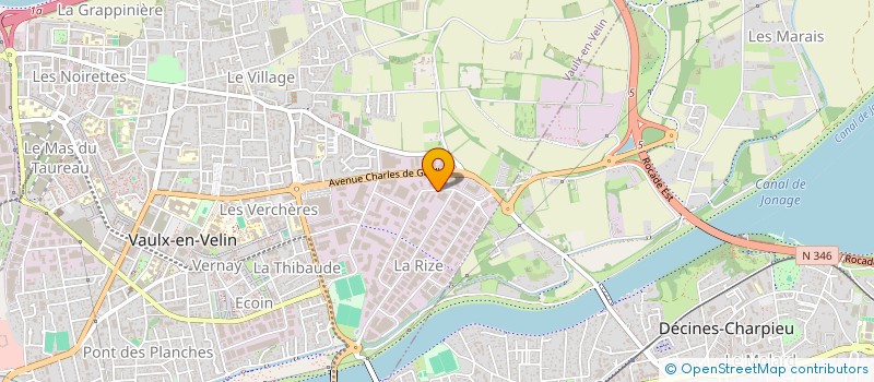 localisation de l'entreprise COSMETIC ET MODE PRO  VAULX-EN-VELIN