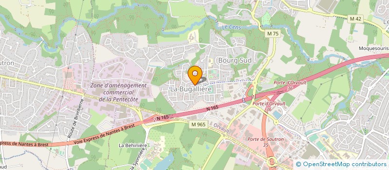 localisation de l'entreprise COSMETICAR NANTES  ORVAULT
