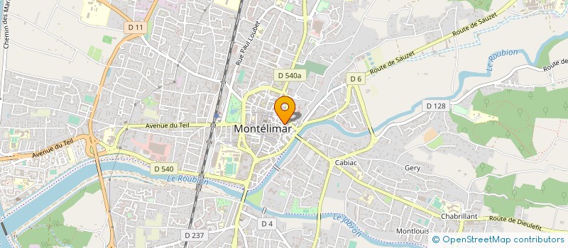 localisation de l'entreprise COSMETIKWATCH  MONTELIMAR