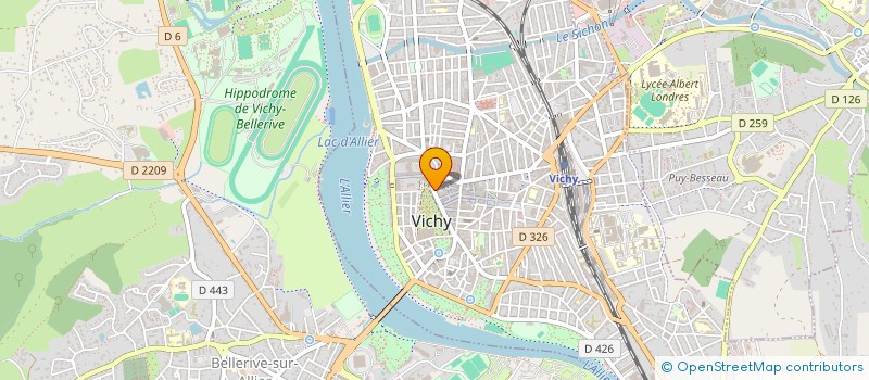localisation de l'entreprise COSMETIQUE ACTIVE INTERNATIONAL à VICHY