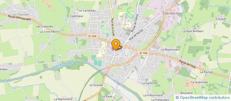 localisation de l'entreprise COSMETIQUE BIEN-ETRE DETENTE 44  BLAIN