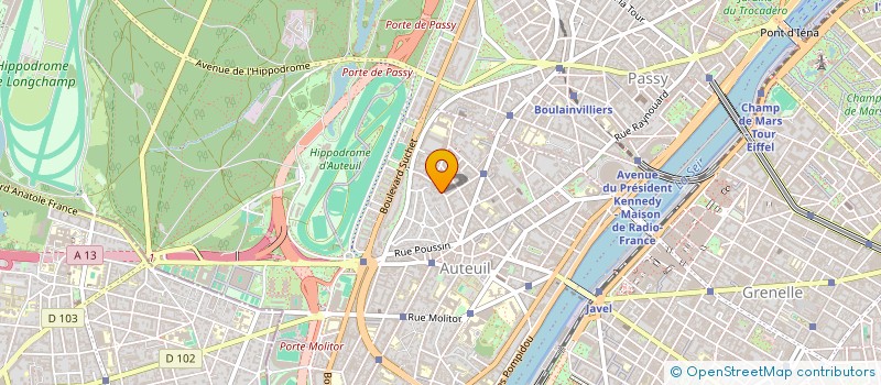 localisation de l'entreprise COSMETIQUES DIFFUSION PARFUMS à PARIS
