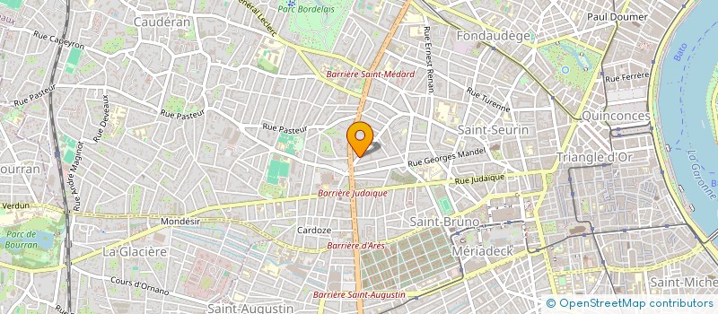 localisation de l'entreprise COSMETO'SUP à BORDEAUX