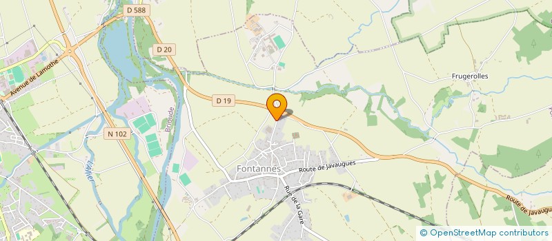 localisation de l'entreprise COSMETOSOURCE SCOP  FONTANNES