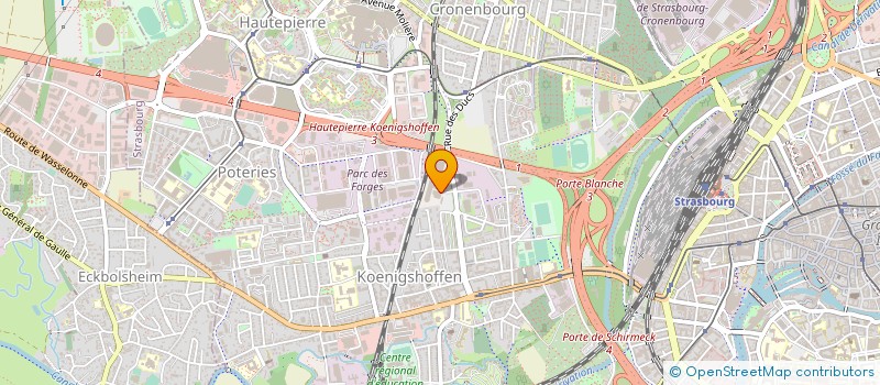 localisation de l'entreprise COSMEUROP à STRASBOURG