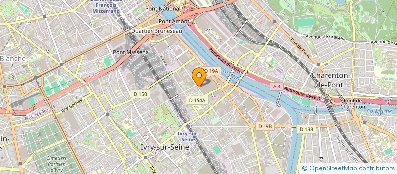 localisation de l'entreprise COSMEXIM à IVRY-SUR-SEINE