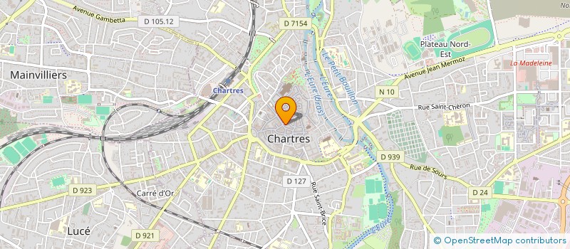 localisation de l'entreprise COSMIC CLUB CHARTRAIN à CHARTRES