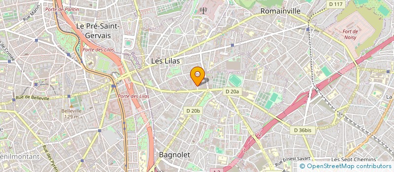 localisation de l'entreprise COSMIC FABRIC à BAGNOLET