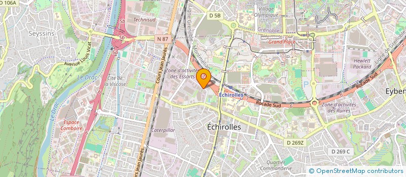 localisation de l'entreprise COSMIC JUMP 54  ECHIROLLES
