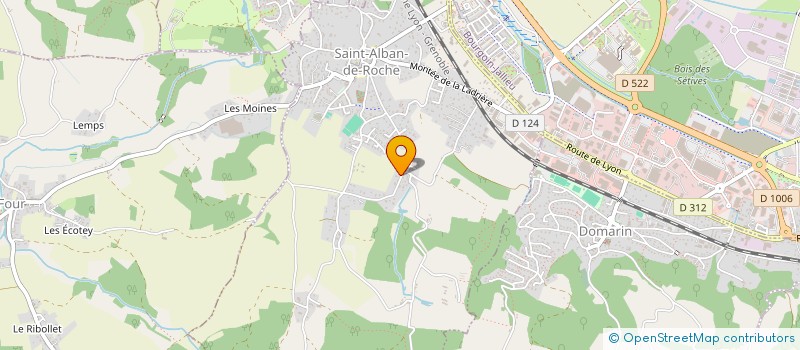 localisation de l'entreprise COSMIC POP  SAINT-ALBAN-DE-ROCHE