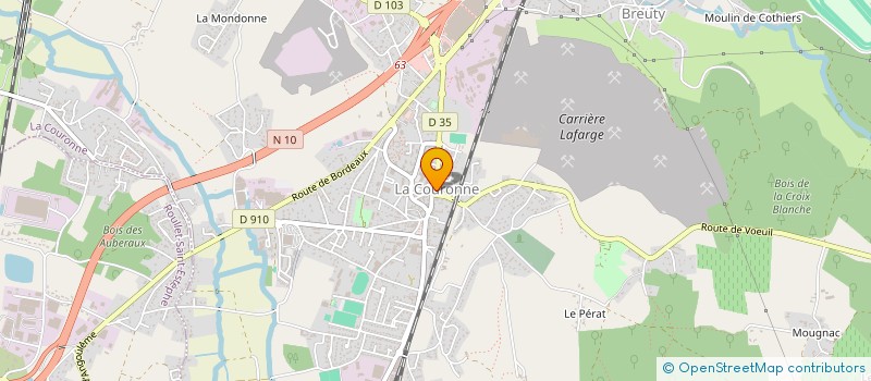 localisation de l'entreprise COSMIC VOLLEY (LA COURONNE ST MICHEL VOLLEY)  LA COURONNE