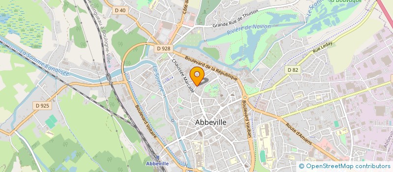 localisation de l'entreprise COSMICO COURTAGE à ABBEVILLE