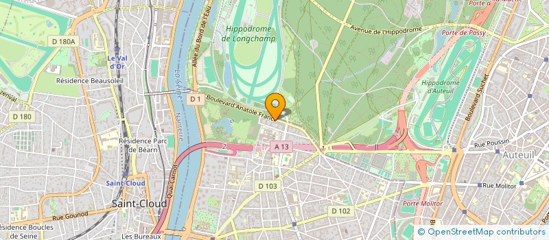 localisation de l'entreprise COSMINPEX à BOULOGNE-BILLANCOURT