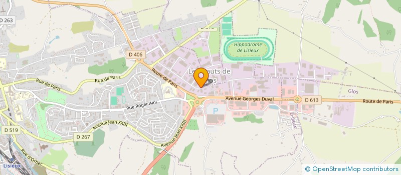 localisation de l'entreprise COSMO à LISIEUX