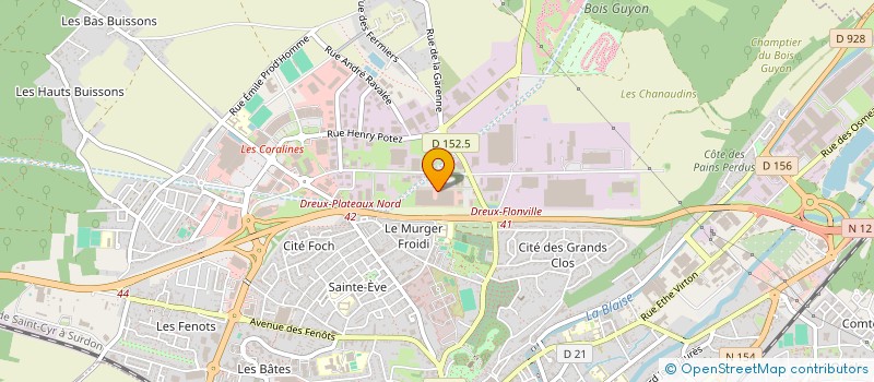 localisation de l'entreprise COSMO à DREUX