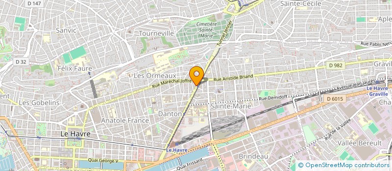 localisation de l'entreprise COSMO BEAUTE 76  LE HAVRE