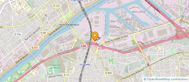 localisation de l'entreprise COSMO FORME INTERNATIONAL  GENNEVILLIERS