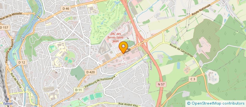 localisation de l'entreprise COSMO-NATURA à EPINAL