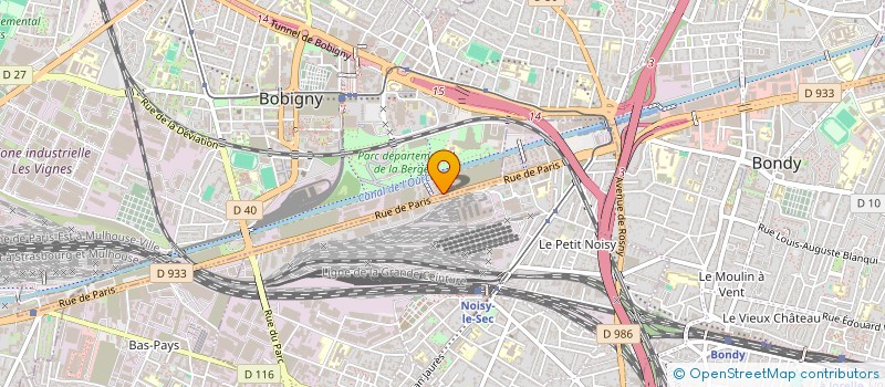 localisation de l'entreprise COSMO TRANS  BOBIGNY