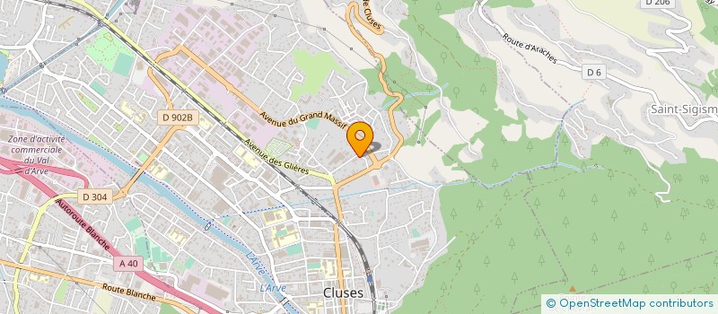 localisation de l'entreprise COSMOBAT  CLUSES