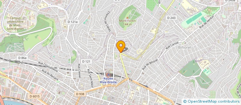 localisation de l'entreprise COSMOBISTRO à ROUEN