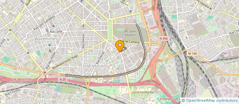 localisation de l'entreprise COSMOCOVER à LILLE