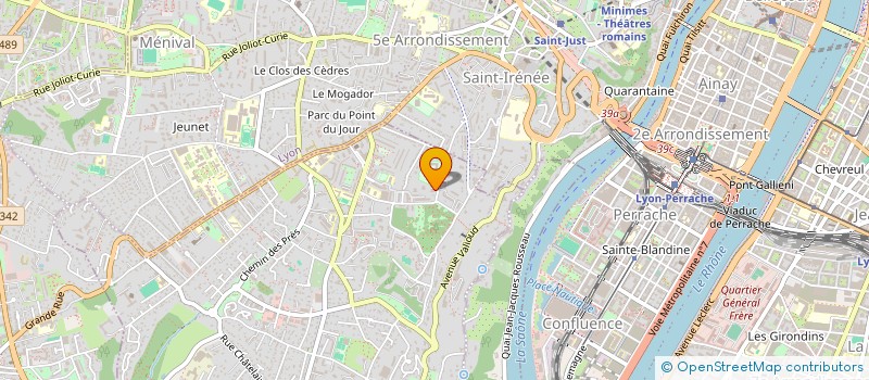 localisation de l'entreprise COSMOGONE à SAINTE-FOY-LES-LYON