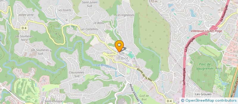 localisation de l'entreprise COSMOJAZZ  BIOT