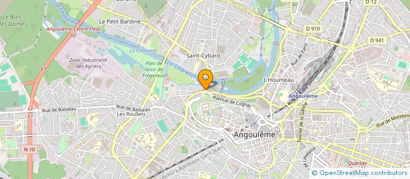 localisation de l'entreprise COSMOLAB à ANGOULEME