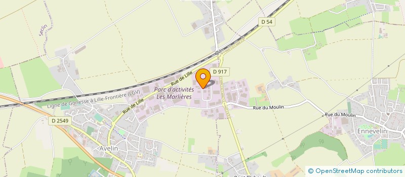 localisation de l'entreprise COSMOLYS à AVELIN