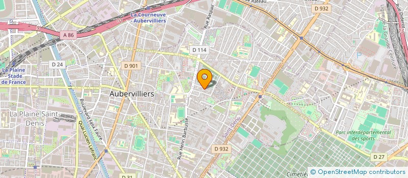 localisation de l'entreprise COSMOMEDIA  AUBERVILLIERS