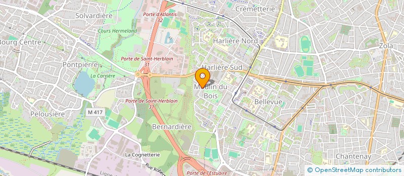 localisation de l'entreprise COSMOMEDIAS à ST-HERBLAIN