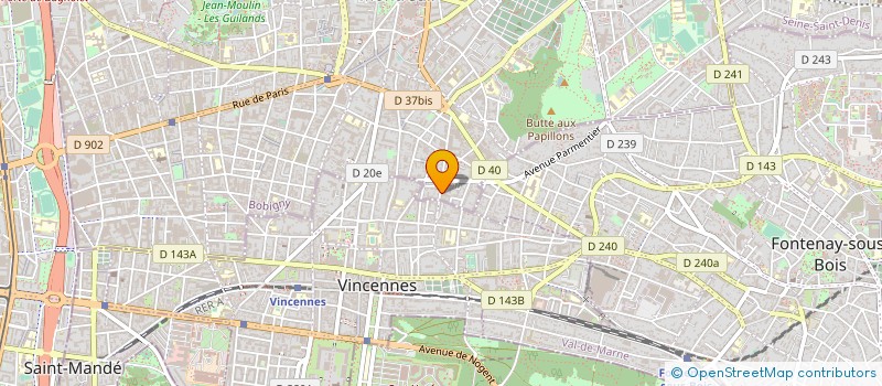 localisation de l'entreprise COSMONET à MONTREUIL