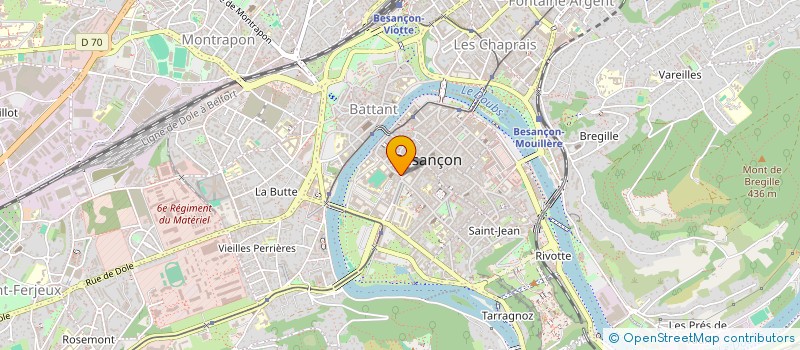 localisation de l'entreprise COSMONOVA - LE GLOBE  BESANCON