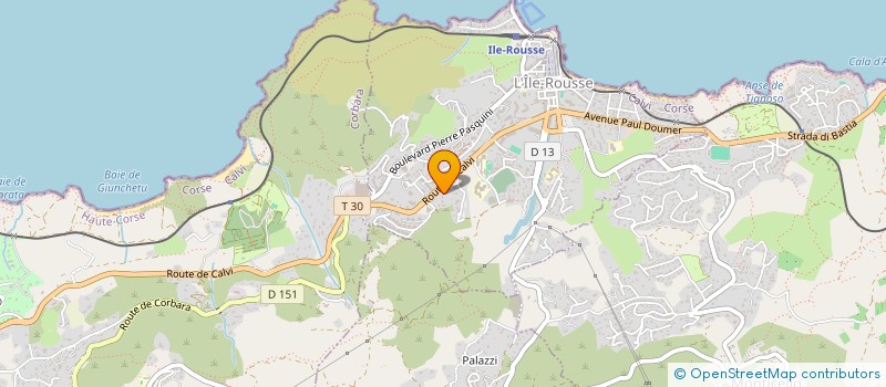 localisation de l'entreprise COSMOPILATES  L'ILE-ROUSSE