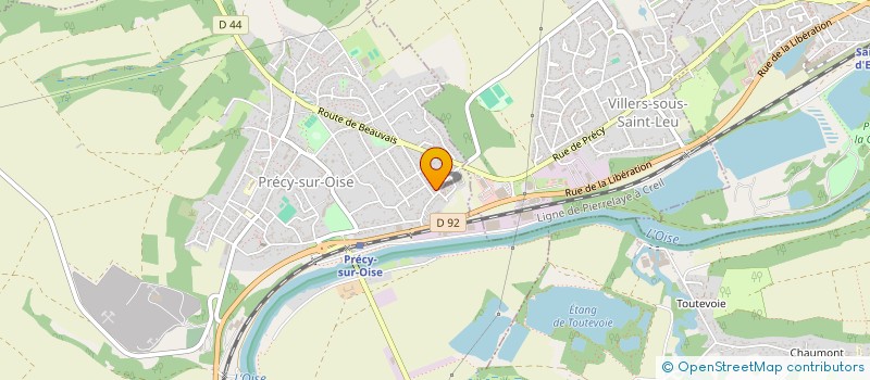 localisation de l'entreprise COSMOPLUME  PRECY-SUR-OISE