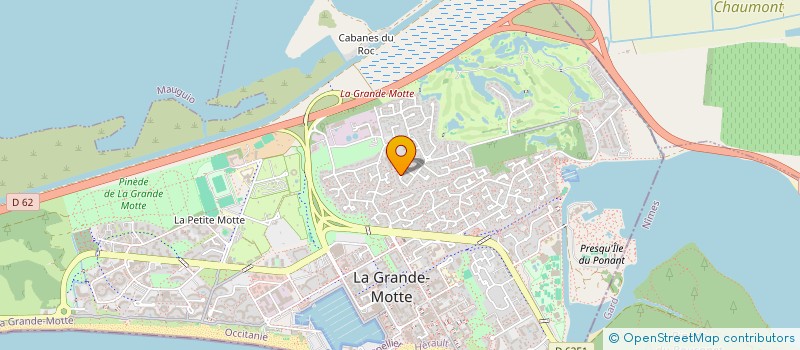 localisation de l'entreprise COSMOPO  LA GRANDE-MOTTE