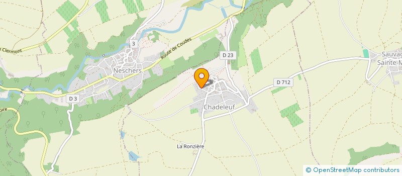 localisation de l'entreprise COSMOPOGO  CHADELEUF