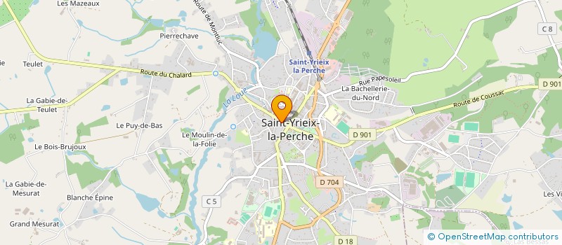 localisation de l'entreprise COSMOPOLIS  SAINT-YRIEIX-LA-PERCHE