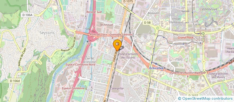 localisation de l'entreprise COSMOPOLIT'BUILDING à ECHIROLLES