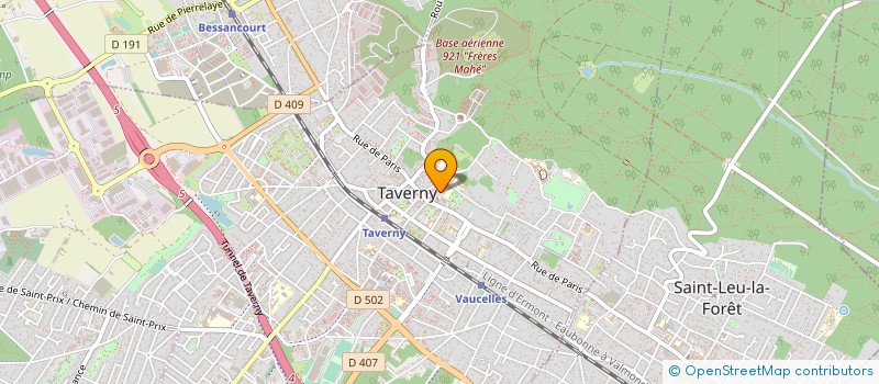 localisation de l'entreprise COSMOPOLITAIN CLUB DE TAVERNY ATHLETISME  TAVERNY