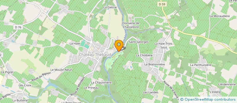 localisation de l'entreprise COSMOPOLITE à CHATEAU-THEBAUD