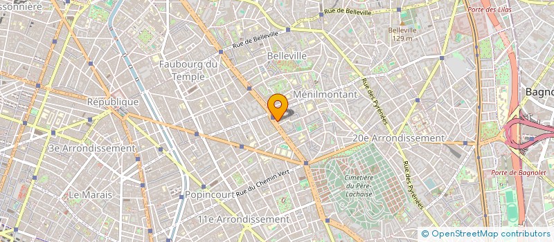 localisation de l'entreprise COSMOPOLITE  PARIS